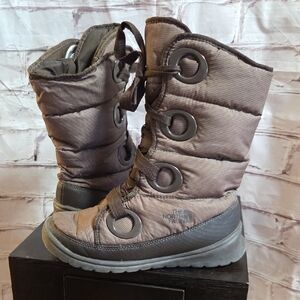 The North Face Taupe Lace-Up Boots